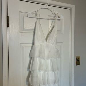 Lulu's White Layered Dress